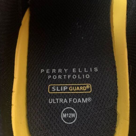 Perry Ellis Mens Steel Toe Shoes, Size W12 - Picture 9 of 11